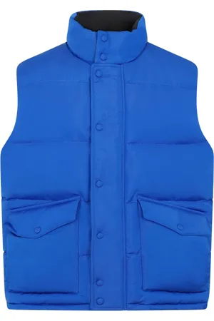 Alexander McQueen Jakke, Herre, Blå, L, Polyester, Blå Polstret Vest