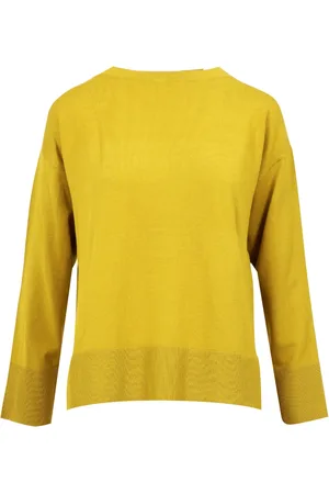 Kaos Bluser & Skjorter, Dame, Gul, M, Uld, Olivolie Kimono Sweater