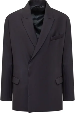 COSTUMEIN Jakke, Herre, Blå, L, Uld, Elegant Blå Dobbelt-Breasted Blazer