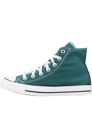 Converse Sko, Herre, Grøn, 36 1/2 EU, Uld, Stilfulde High-Top Sneakers til Mænd