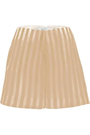 MVP Wardrobe Shorts, Dame, , XS, Uld, Vertikale Stribe Viskose Wide Leg Shorts