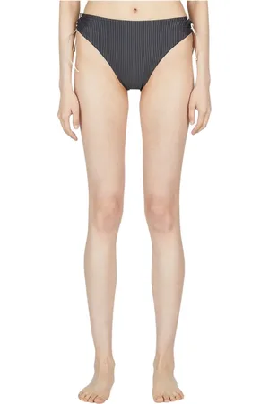 ZIAH Badetøj, Dame, Grå, XS, Nylon, Stribet Selvbund Bikini Bund