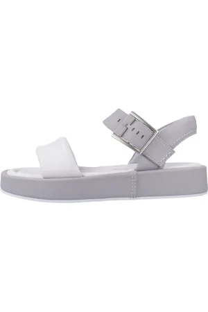 Clarks Sko, Dame, Grå, 38 EU, Læder, Alda Strap Flade Sandaler
