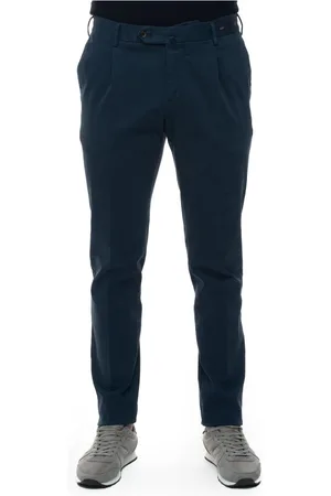 PT01 Bukser, Herre, Blå, S, Bomuld, Flise Mikro Print Skinny Fit Chino