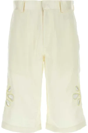 Bluemarble Shorts, Herre, Hvid, L, Satin, Ivory Satin Bermuda Shorts