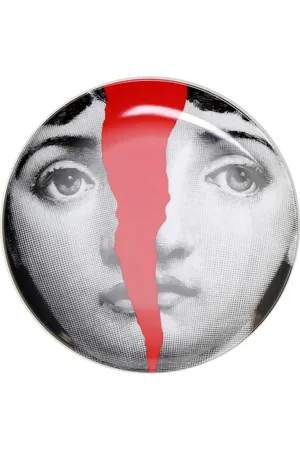 FORNASETTI Home, Dame, Rød, ONE SIZE, Uld, Elegant Spiseplade