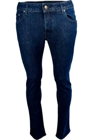 Hand Picked Jeans, Herre, Blå, W37, Bomuld, Italienske Slim-fit Jeans