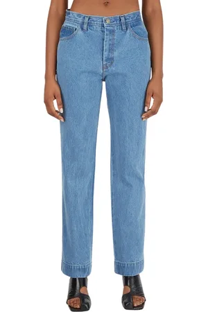 REJINA PYO Jeans, Dame, Blå, XS, Bomuld, Klassiske Straight-Leg Jeans