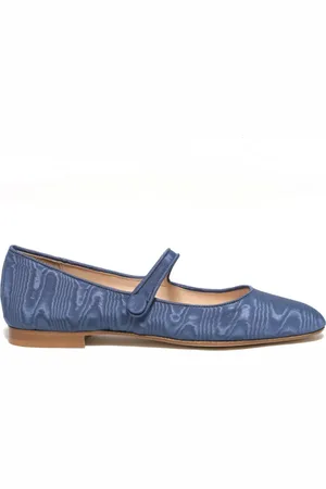 Prosperine Sko, Dame, Blå, 38 EU, Læder, Moirè Jeans Sandal med Lærsål