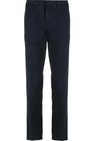 PT01 Bukser, Herre, Blå, W35, Bomuld, Slim-fit Bukser