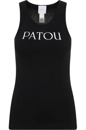 Patou Top, Dame, Sort, M, Bomuld, Sort Bomuld Tank Top med Logo