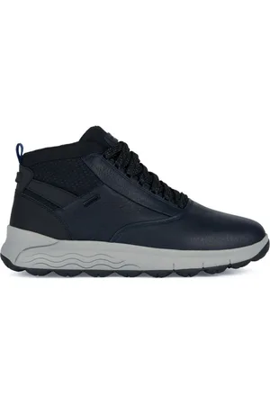 Geox Sko, Herre, Blå, 42 EU, Uld, Blå Ankelstøvler Stilfulde Behagelige Sneakers
