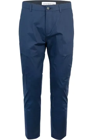 DEPARTMENT FIVE Bukser, Herre, Blå, W31, Bomuld, Slim Fit Chinos