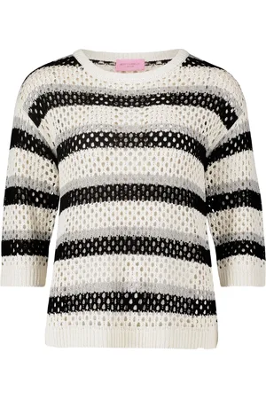 Betty Barclay Strik, Dame, Flerfarvet, M, Uld, Stribet Chunky Strik Trøje