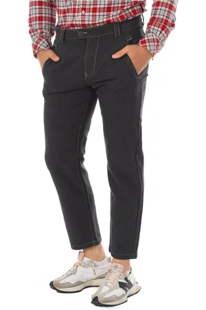 Napapijri Bukser, Herre, Grå, W33, Uld, Stilfulde Slim-Fit Bukser