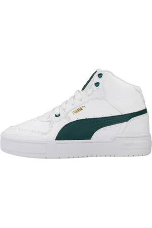 PUMA Sko, Herre, Hvid, 42 EU, Uld, Stilfulde Mid-Top Sneakers til Mænd