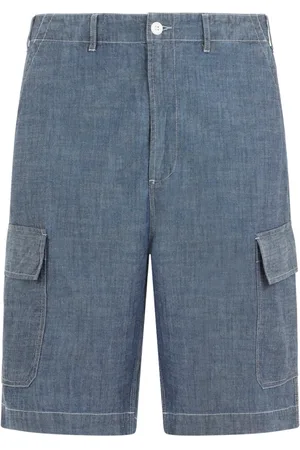 Universal Works Shorts, Herre, Blå, W32, Uld, Blå Cargo Shorts Stilfuld Casual Mænd
