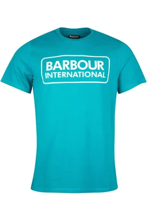Barbour Top, Herre, Grøn, L, Bomuld, Stor Logo T-Shirt