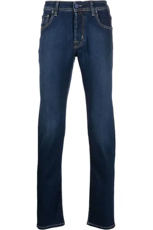 Jacob Cohen Jeans, Herre, Blå, W35, Bomuld, Slim-fit Jeans Uqe04