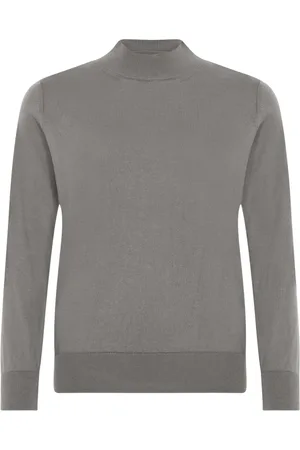 Skovhuus Strik, Dame, Grå, XL, Bomuld, Hyggelig Turtleneck Bluse