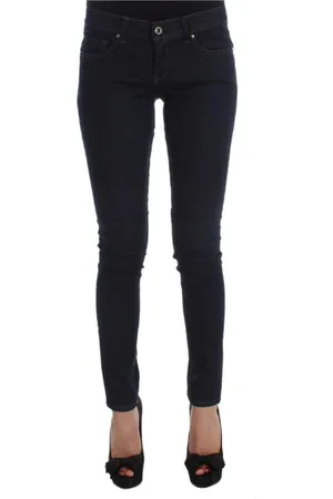 Costume National Jeans, Dame, Blå, W26, Bomuld, Blå Slim Fit Jeans