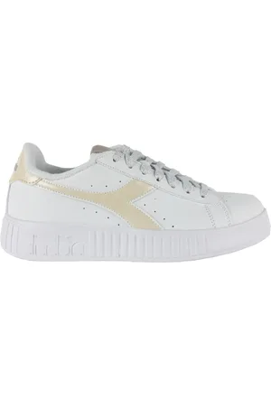 Diadora Sko, Dame, Hvid, 36 EU, Læder, Sporty Step Sneakers