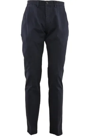 HARMONT&BLAINE Bukser, Herre, Blå, L, Bomuld, Velour Chino Bukser