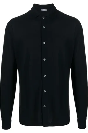 ZANONE Skjorte, Herre, Sort, S, Allround Casual Skjorte