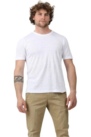 Gran Sasso Top, Herre, Hvid, 2XL, Uld, Klassisk Crew Neck T-Shirt