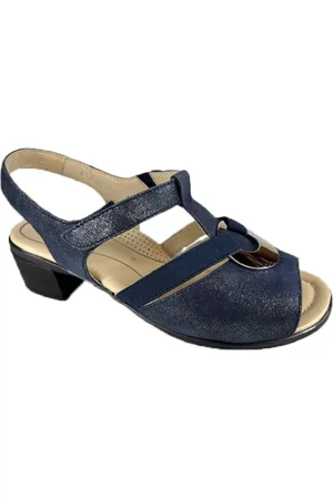ARA Sko, Dame, Blå, 40 EU, Uld, Stilfulde High Heel Sandaler