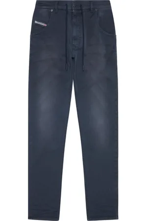 Diesel Jeans, Herre, Blå, W26 L32, Bomuld, Slim-Fit JoggJeans® Tapered Jeans