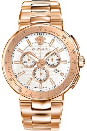 VERSACE Tilbehør, Herre, Lyserød, ONE SIZE, Uld, Mystique Sport Chronograph Rustfrit Stål Armbånd
