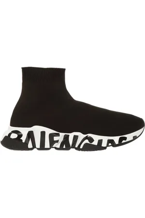 Balenciaga Sko, Dame, Sort, 35 EU, Polyester, Sorte Speed Sneakers 3D Strik Design