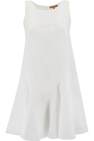 ERMANNO SCERVINO Kjole, Dame, Hvid, S, Uld, Snow Mini Kjole Ss23