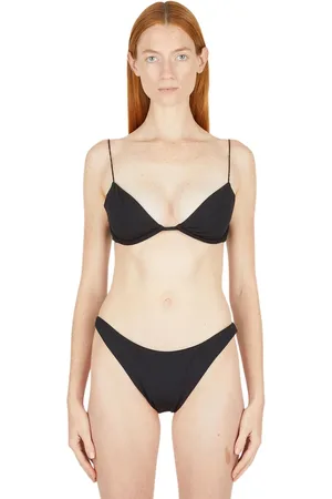ZIAH Badetøj, Dame, Sort, L, Fin Stropløs Bikini Top Almond