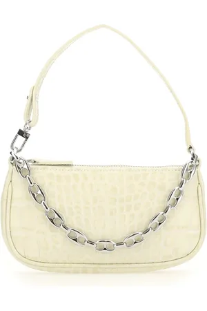 By Far Taske, Dame, , ONE SIZE, Mini Rachel Cream Croco Emboss Taske