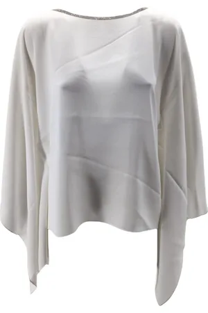 Fabiana Filippi Bluser & Skjorter, Dame, Hvid, XS, Tyl, Hvid Elegant Bluse