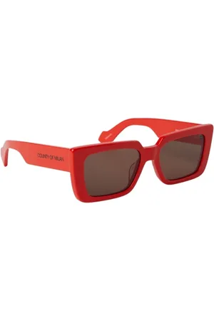 MARCELO BURLON Tilbehør, unisex, , 54 MM, Tecka Rektangulære Solbriller