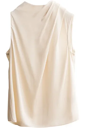 Ahlvar Gallery Top, Dame, , S, Silke Asymmetrisk Plisseret Tank Top