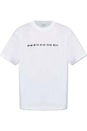 Norse projects Top, Herre, Hvid, 2XL, Bomuld, T-shirt Simon