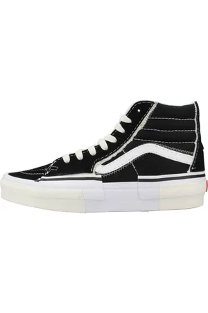 Vans Sko, Dame, Sort, 44 EU, Højtop Rekonstruer Sneakers