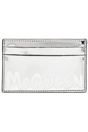 Alexander McQueen Tilbehør, Herre, Grå, ONE SIZE, Polyester, Kortholder