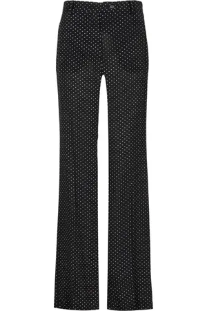 Nº21 Bukser, Dame, Sort, 2XL, Bomuld, Sort Bomuld Højtaljede Bukser