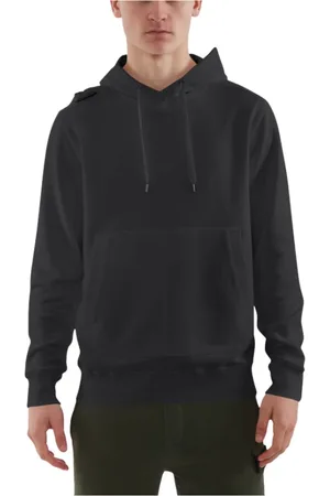 MA.STRUM Sweathshirts & Hoodies, Herre, Sort, L, Bomuld, Core Overhead Hoody i Jet