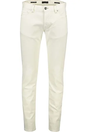 Alberto Jeans, Herre, , W33 L36, Uld, Stilfulde Ecru Jeans Opgrader Samling
