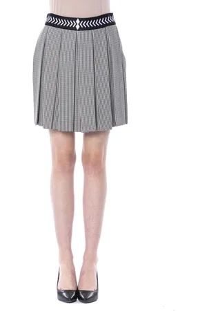 Byblos Nederdel, Dame, Sort, XS, Tulip Viscose Nederdel Sort/Hvid