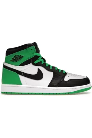 Jordan Sko, Herre, Flerfarvet, 40 1/2 EU, Læder, Retro High OG Lucky Green Sneakers