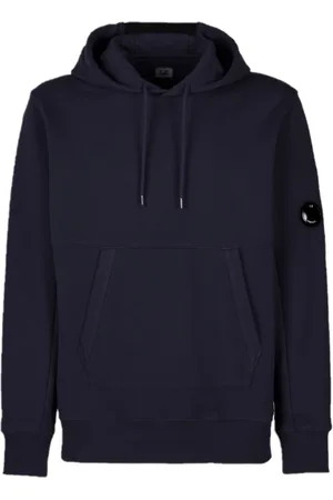 C.P. Company Sweathshirts & Hoodies, Herre, Blå, 2XL, Bomuld, Diagonal Fleece Pullover Hoodie