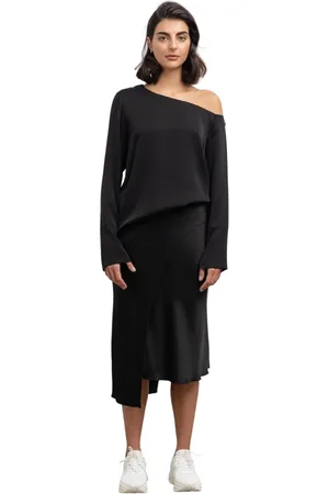 Ahlvar Gallery Bluser & Skjorter, Dame, Sort, M, Chiney Bluse Amp