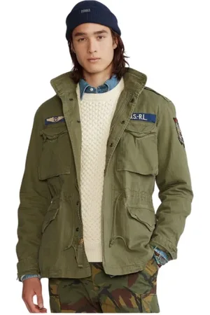 Ralph Lauren Jakke, Herre, Grøn, XL, Bomuld, Combat Jacket